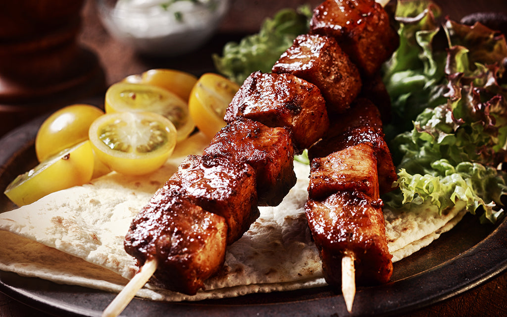 Brochettes de porc et jalapenos a l’indienne