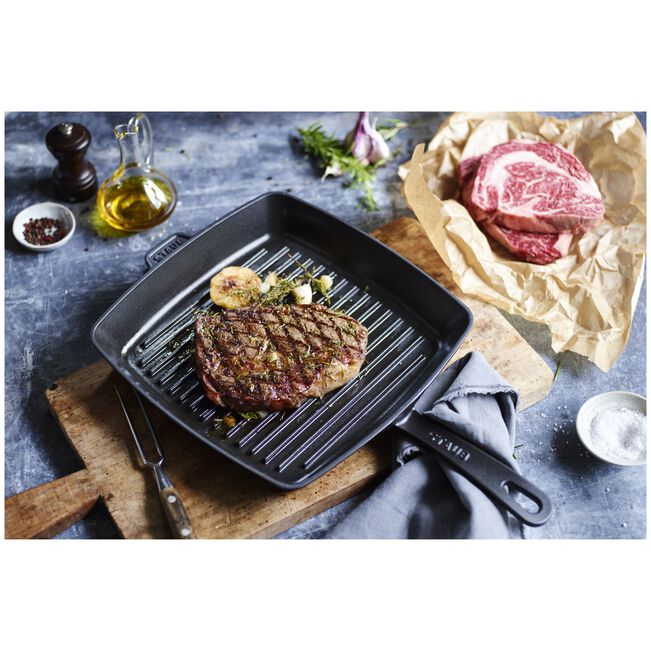 Grill carré américain 30cm 12" ! - Staub - Gril - - La Guilde Culinaire