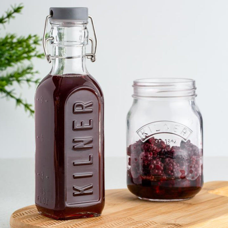 Bouteille carrée à clip - 330ml - Kilner - Bouteille - - La Guilde Culinaire