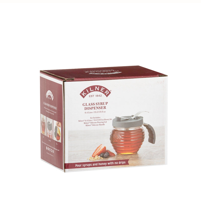 Bocal à sirop - 400ml - Kilner - Verseur à sirop - - La Guilde Culinaire