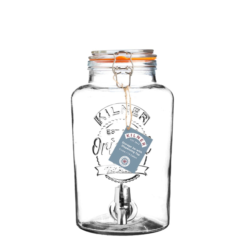 Distributeur de boissons à clip - 5L - Kilner - Distributeur à boisson - - La Guilde Culinaire