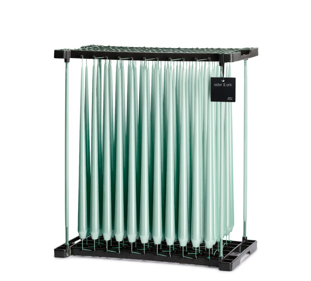 Lot de 2 bougies conique classique 42cm Jade - 67 - Ester & Erik - Chandelle - EE0412-67-2 - La Guilde Culinaire