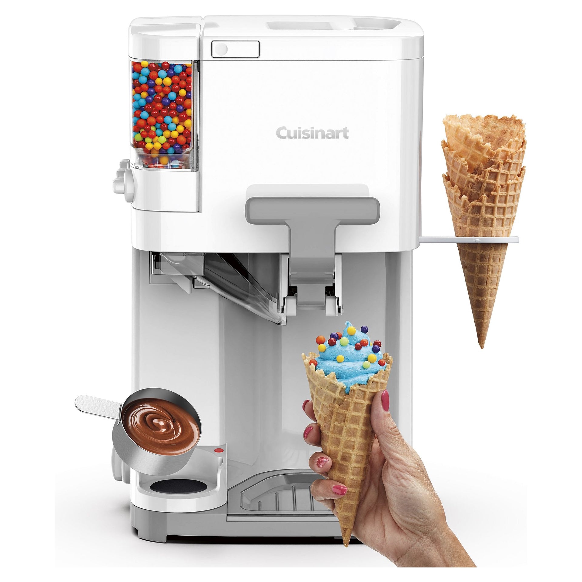 Machine à Crème Glacée Molle - Automatique, Pour Maison, Facile à Utiliser Avec Poussoir