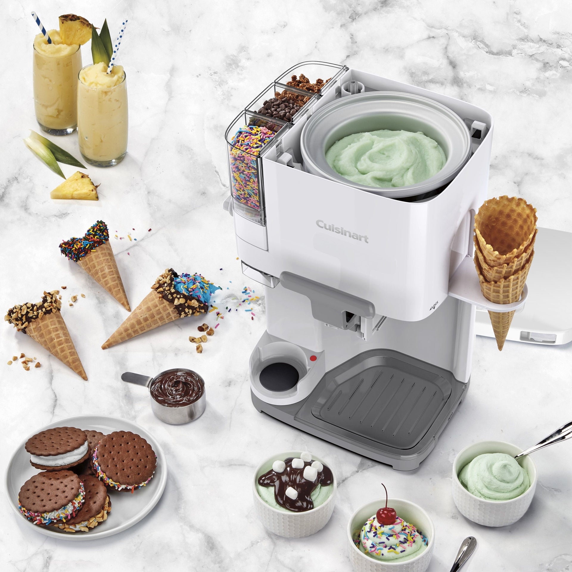 Machine à crème glacée molle mix it in - Cuisinart - Sorbetière et turbine à glace - - La Guilde Culinaire