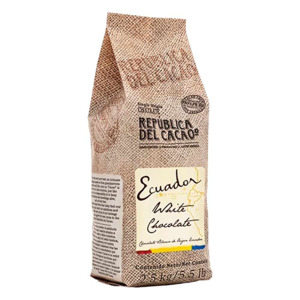 Chocolat Blanc Équateur 31% 2.5 kg / 5.5 lbs - Republica Del Cacao - Chocolat - 883212 - La Guilde Culinaire