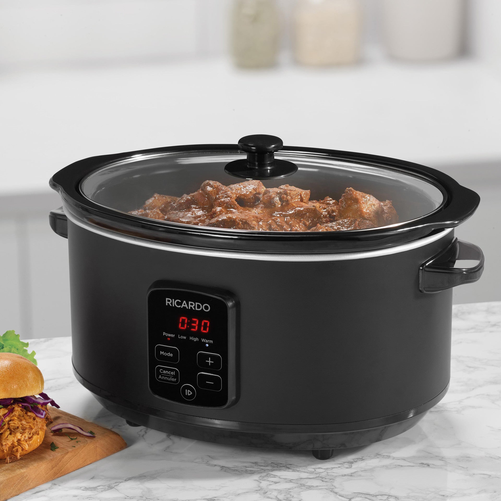 Mijoteuse programmable numérique 6L/6.3QT RICARDO - Ricardo - Mijoteuse - - La Guilde Culinaire