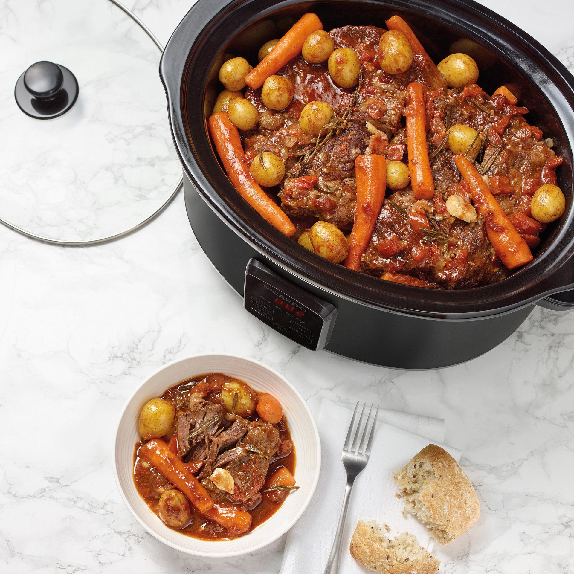 Mijoteuse programmable numérique 6L/6.3QT RICARDO - Ricardo - Mijoteuse - - La Guilde Culinaire