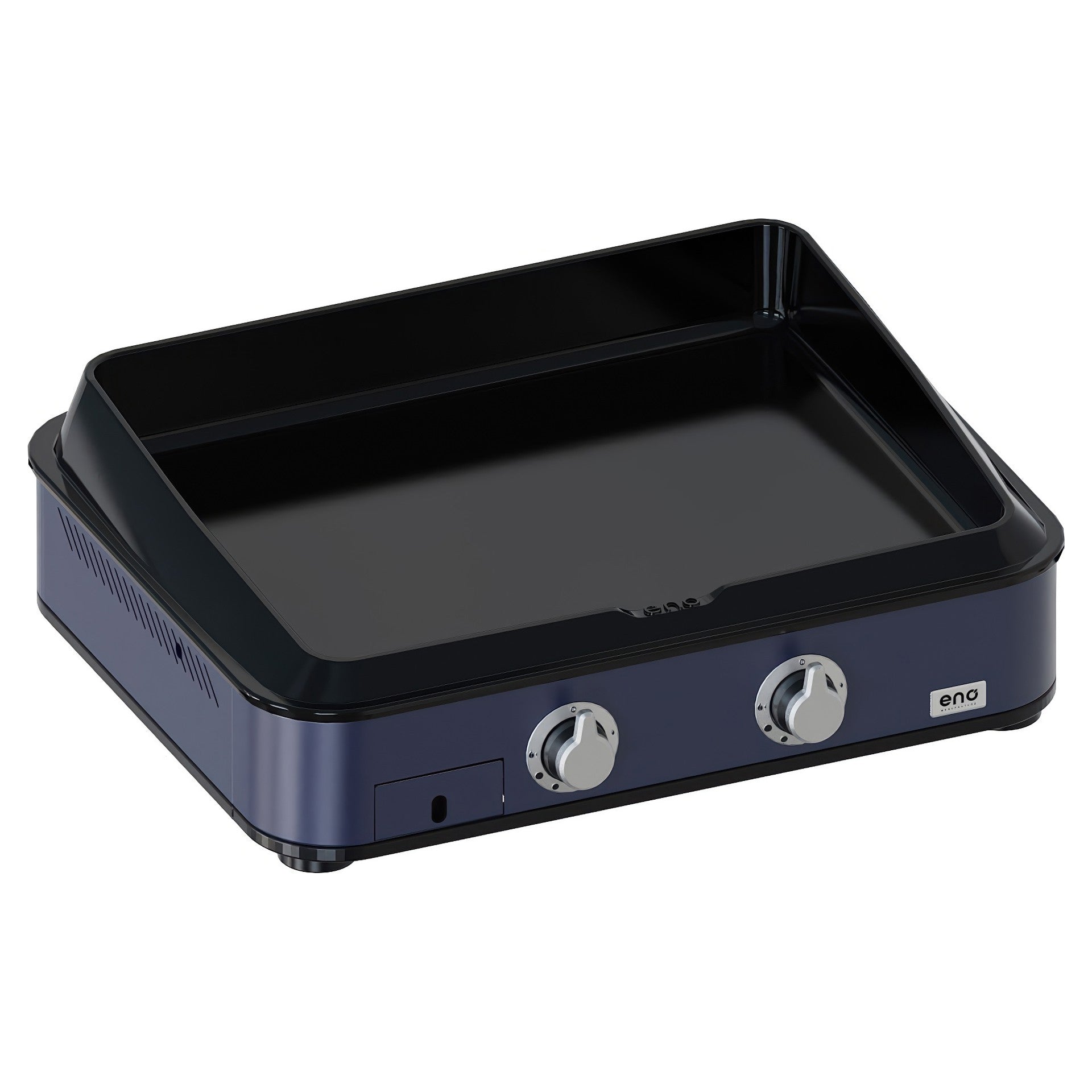 Eno - Ensemble Plancha 2 brûleurs avec couvercle ENOSIGN 65 - Bleu Navy - ENO - Ensemble plancha - - La Guilde Culinaire