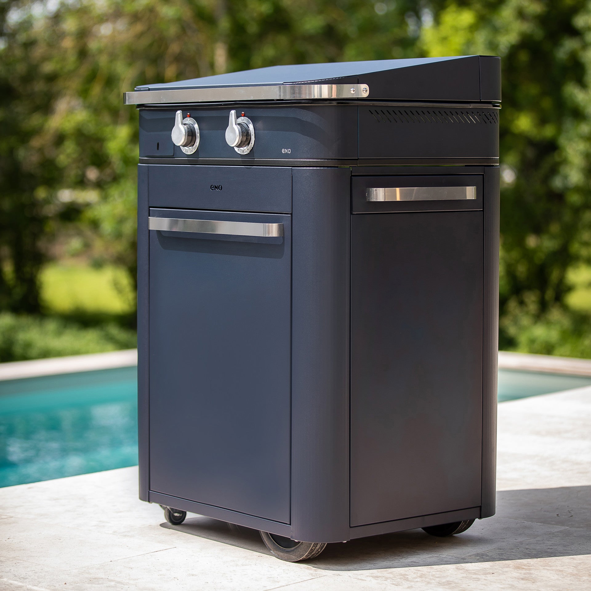 Chariot ENOSIGN 65 Bleu Navy - ENO - Chariots plancha - - La Guilde Culinaire