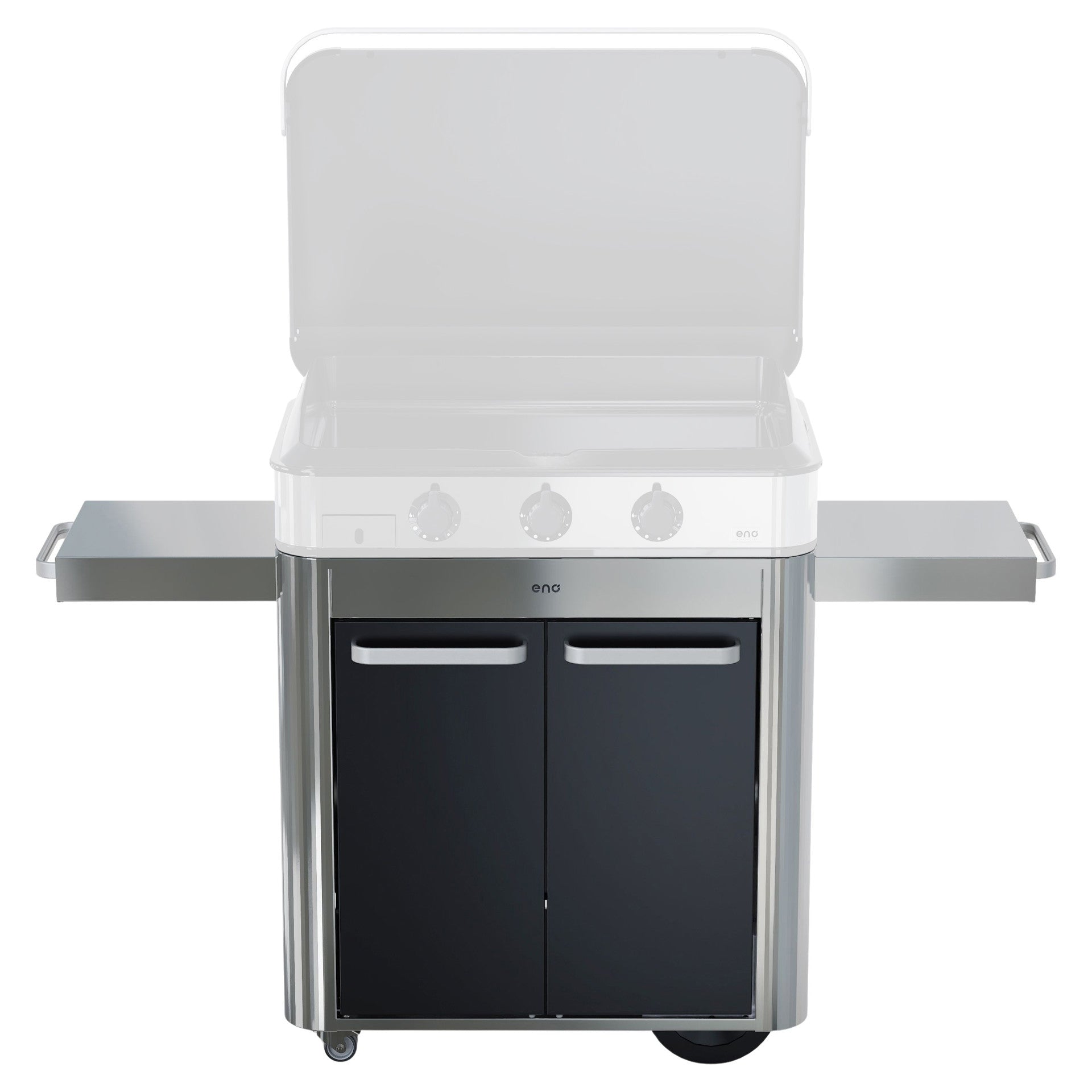 Chariot ENOSIGN 80 Noir et Inox - ENO - Chariots plancha - - La Guilde Culinaire