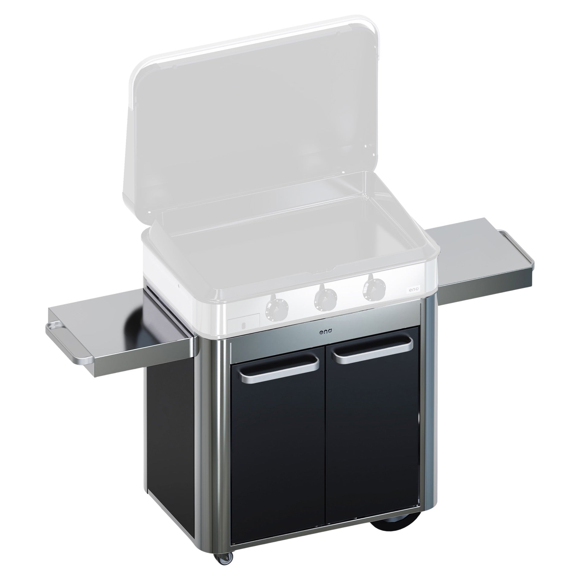 Chariot ENOSIGN 80 Noir et Inox - ENO - Chariots plancha - - La Guilde Culinaire