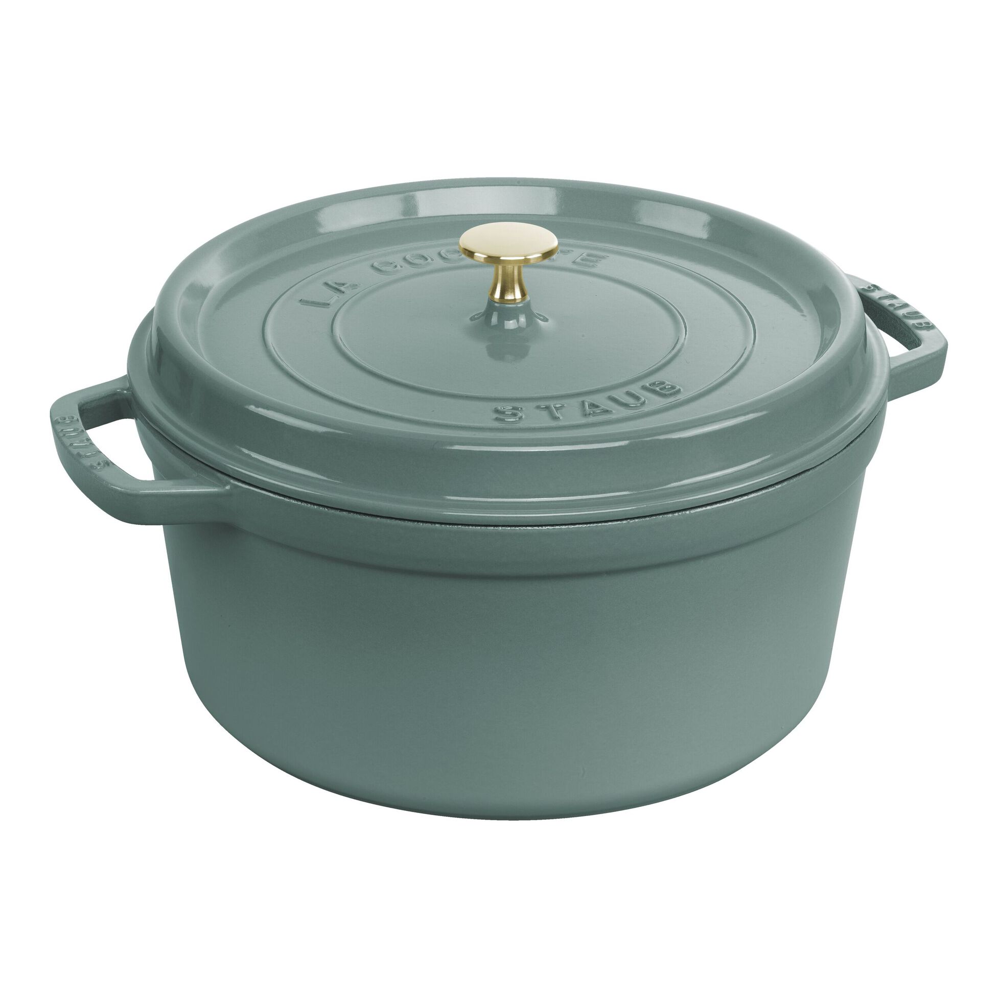 Cocotte ronde en fonte 28 cm - 6,7 L ! Eucalyptus - Staub - Cocotte - 1023970 - La Guilde Culinaire