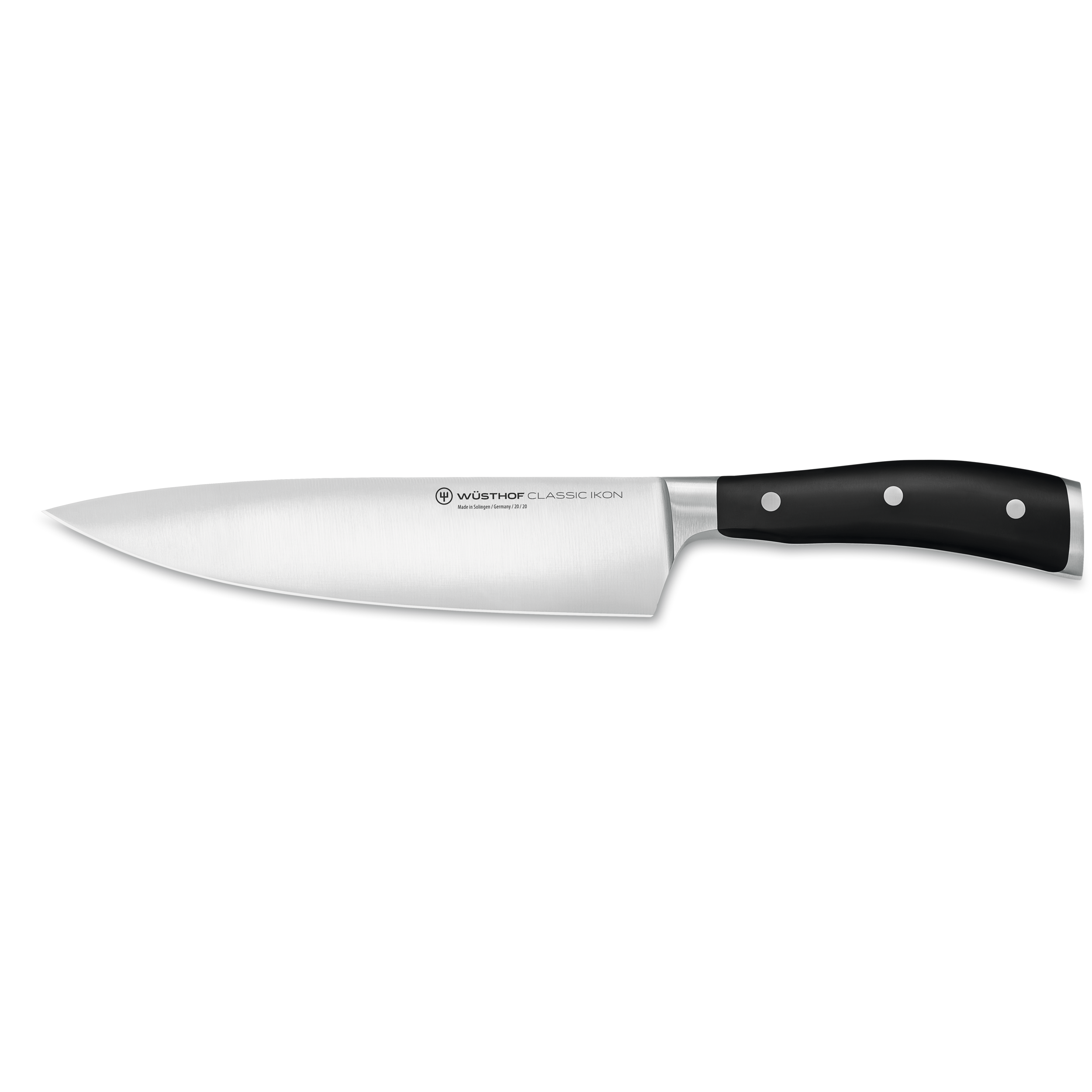 Couteau de chef 20 cm/ 8" - Classic Ikon Noir - Wüsthof - Couteau de Chef - 1040330120 - La Guilde Culinaire