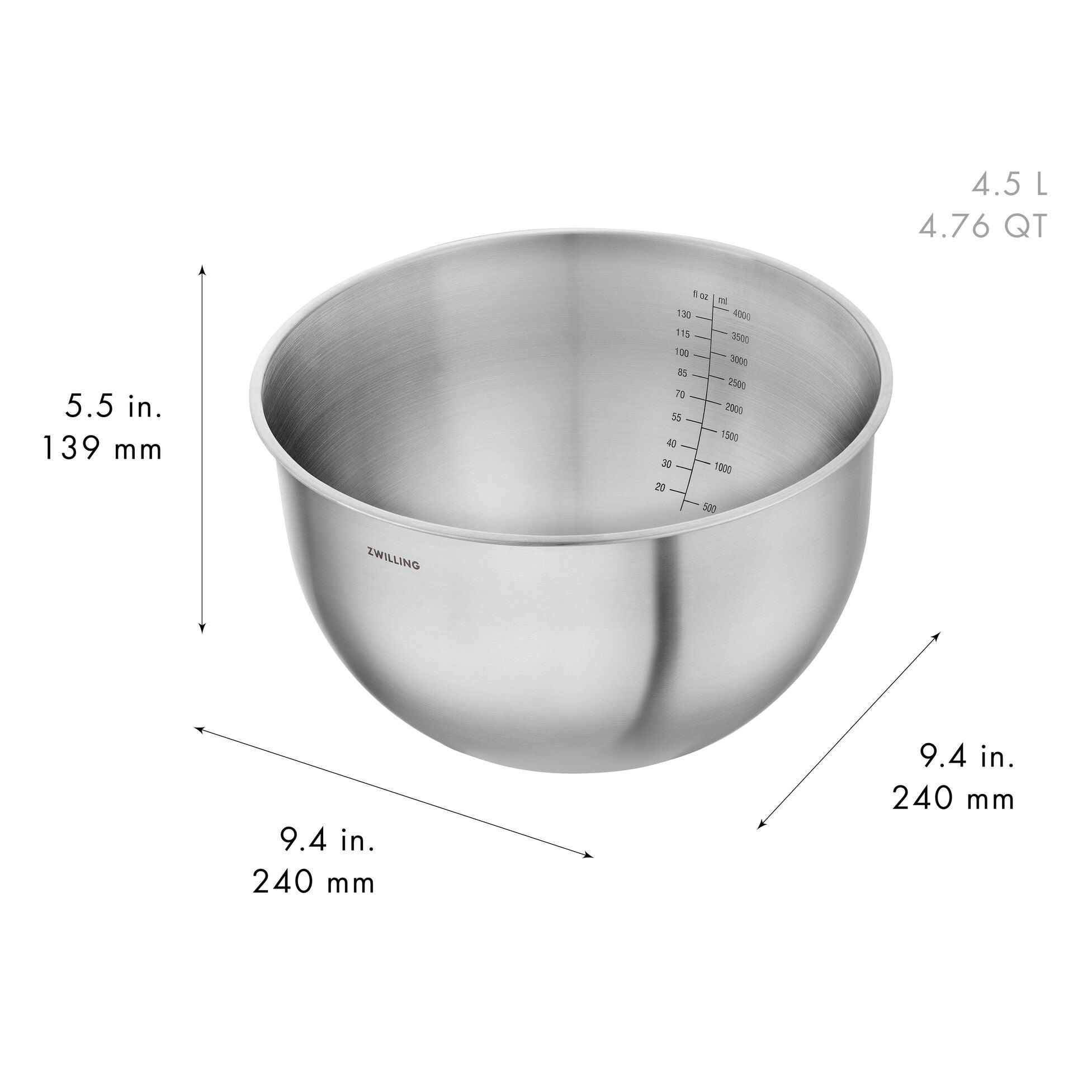 Set de bols S/M/L / 3 pièces, acier inoxydable, argent - Zwilling - Bol à mélanger - - La Guilde Culinaire