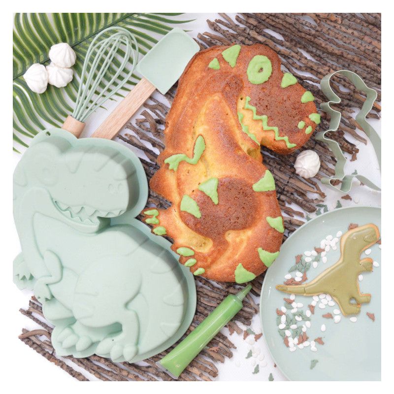 Coffret ustensiles pâtisserie dino - Scrapcooking - Ensemble d'ustensiles à pâtisserie - - La Guilde Culinaire