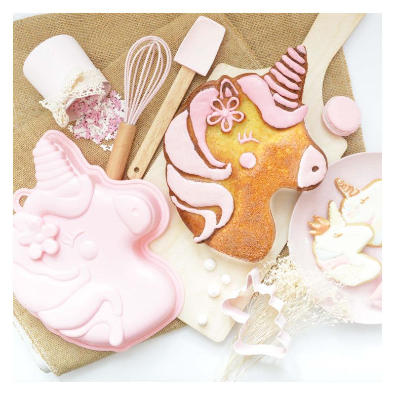 Coffret ustensiles pâtisserie licorne - Scrapcooking - Ensemble d'ustensiles à pâtisserie - - La Guilde Culinaire