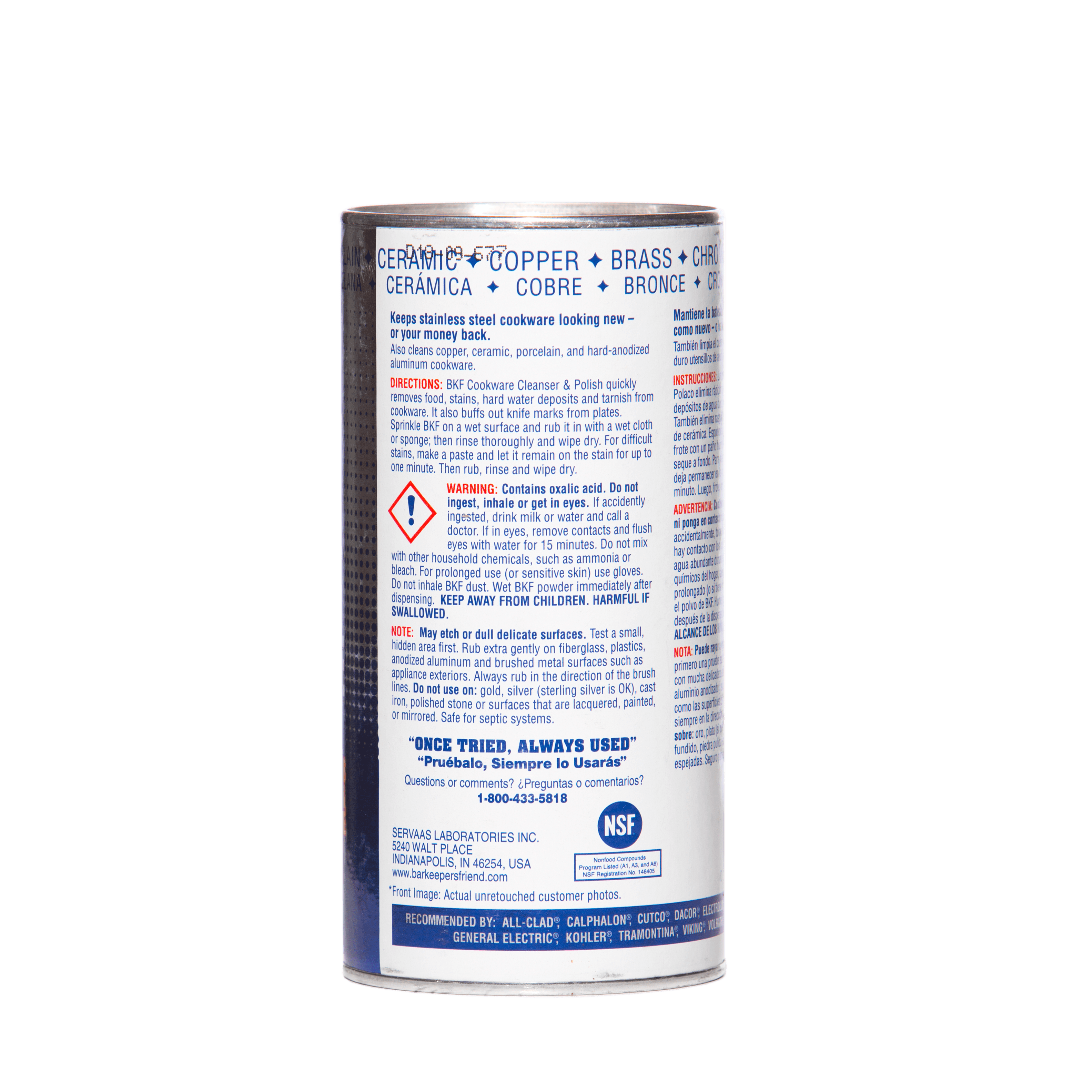 Poudre nettoyante et lustrante 340g - Bar Keepers Friend - Fox Run - Nettoyant - - La Guilde Culinaire