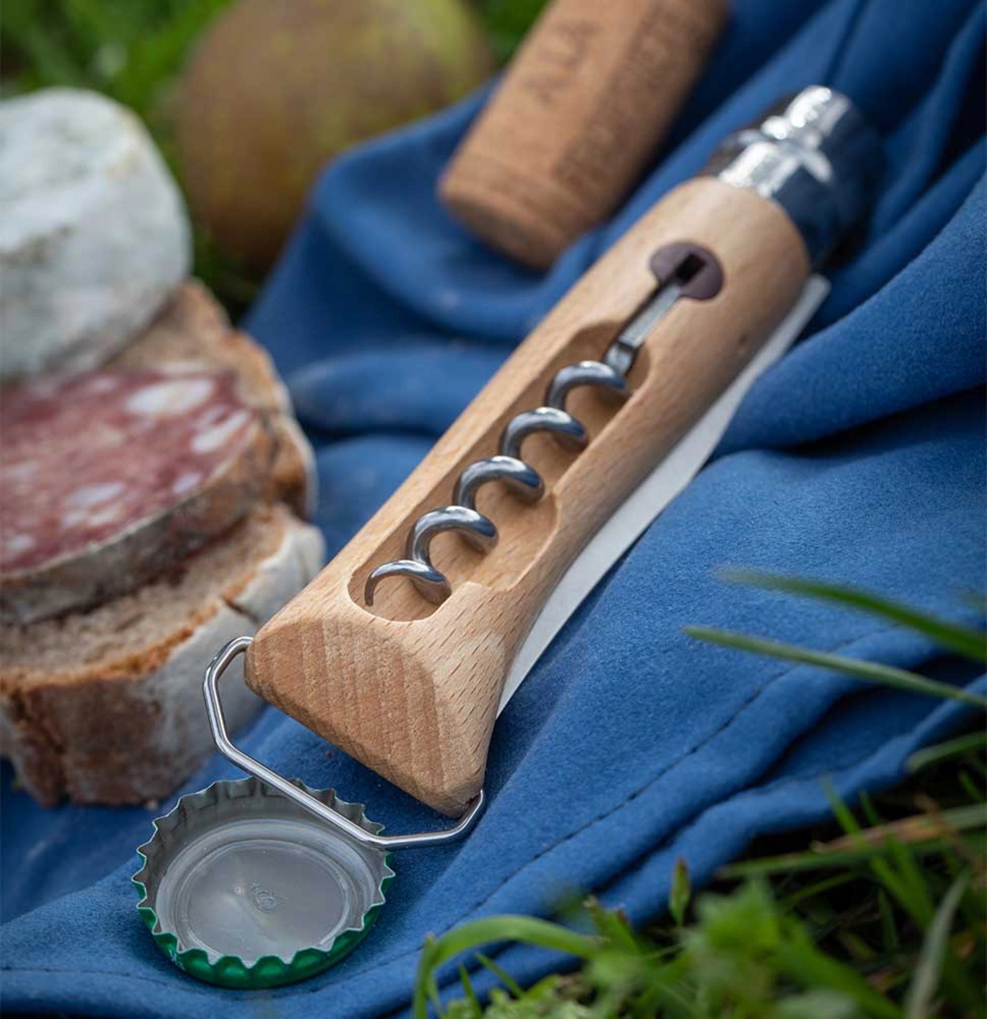 Opinel - N°10 Tire-Bouchon Décapsuleur - Opinel - Couteau de poche - - La Guilde Culinaire