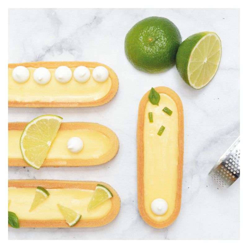 4 cercles à tartelettes perforés ovales 15 x 4 cm - Scrapcooking - Cercle à tarte - - La Guilde Culinaire