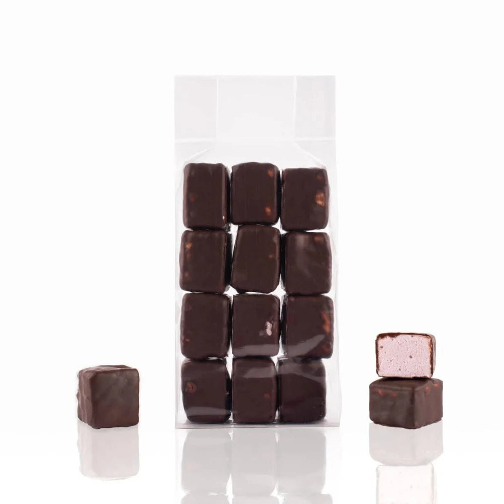 Guimauves NOIR - Framboise - Chocolat Boréal - Chocolat - - La Guilde Culinaire