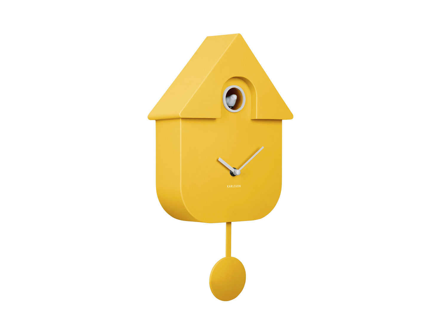 Horloge "The Modern Cuckoo" Jaune ocre - Horloge Karlsson - Horloge - M5-KMC-YE01 - La Guilde Culinaire