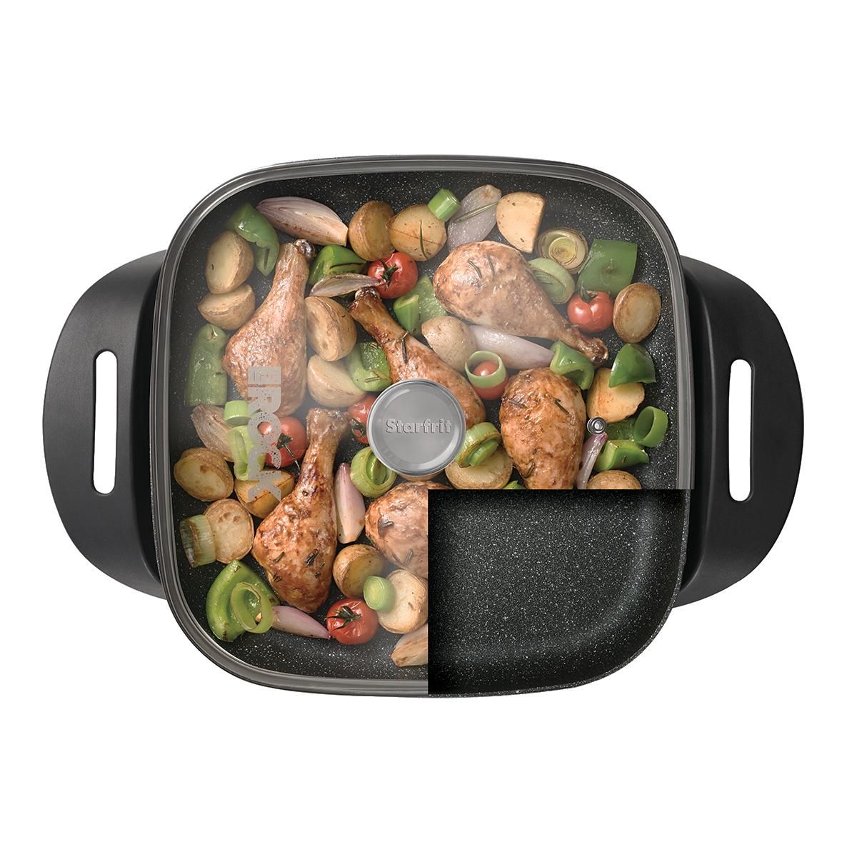 Starfrit The Rock - Poêle à frire électrique de 30 cm x 30 cm/12" x 12" ! - The Rock - Poêle - - La Guilde Culinaire