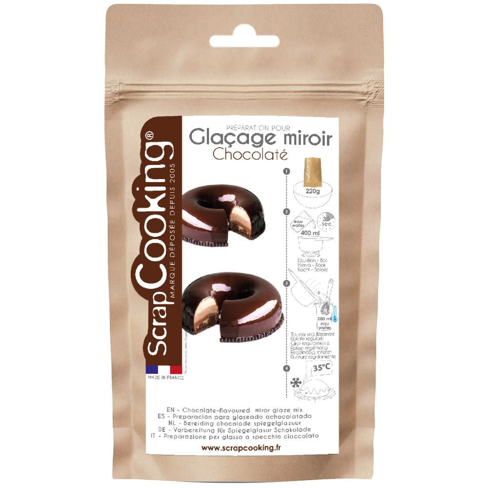 Glaçage miroir chocolaté en poudre - Scrapcooking - Glaçage - - La Guilde Culinaire