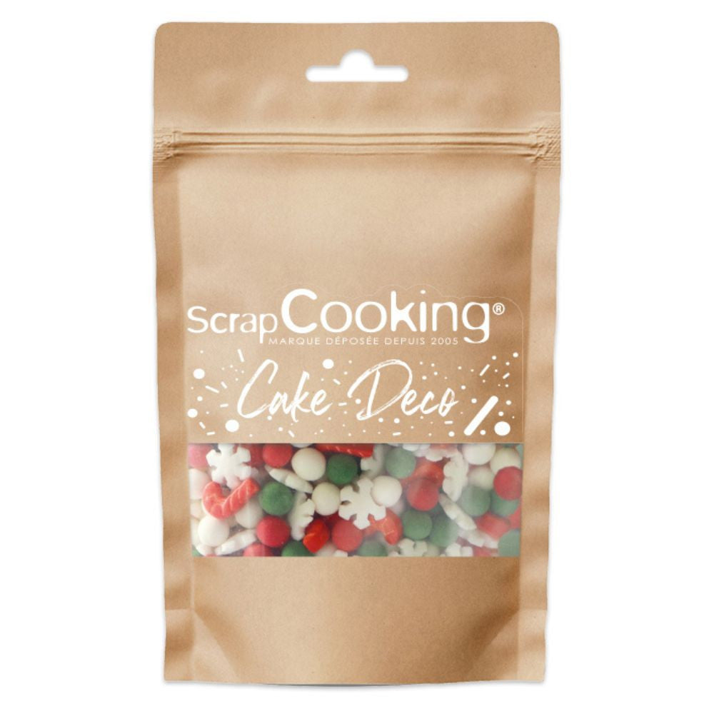 Décors sucrés Mix 3D Noël 46g - Scrapcooking - Décors sucrés - - La Guilde Culinaire