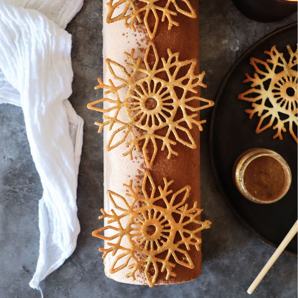 Tapis en silicone pour tuiles à motifs flocon - Scrapcooking - Tapis de pâtisserie - - La Guilde Culinaire