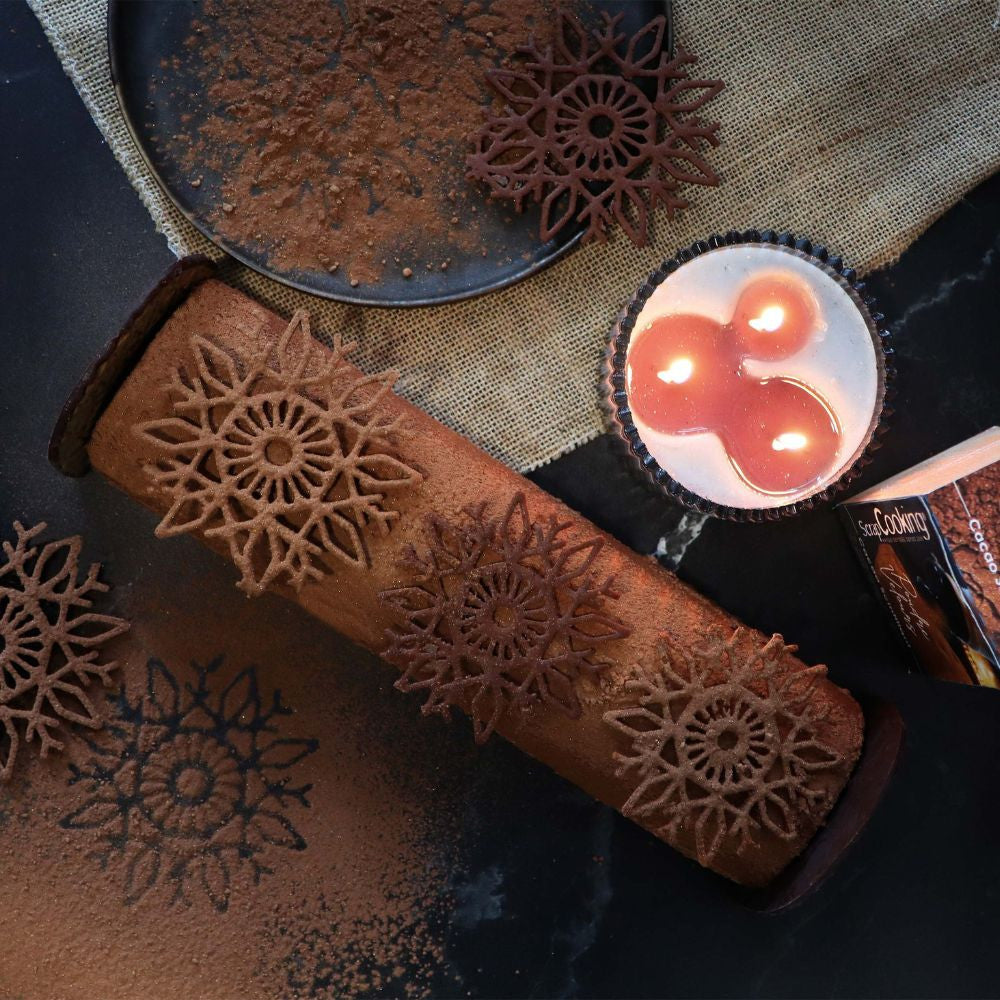 Tapis en silicone pour tuiles à motifs flocon - Scrapcooking - Tapis de pâtisserie - - La Guilde Culinaire