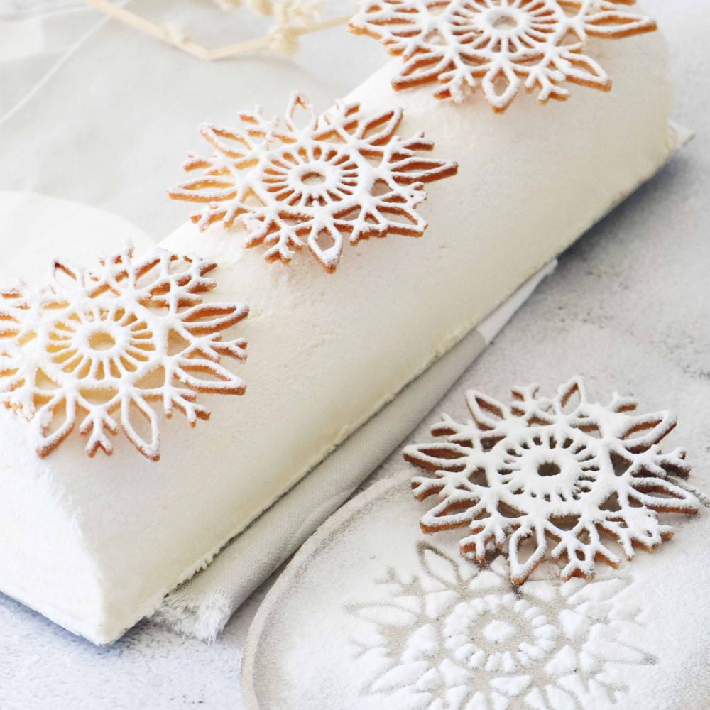 Tapis en silicone pour tuiles à motifs flocon - Scrapcooking - Tapis de pâtisserie - - La Guilde Culinaire