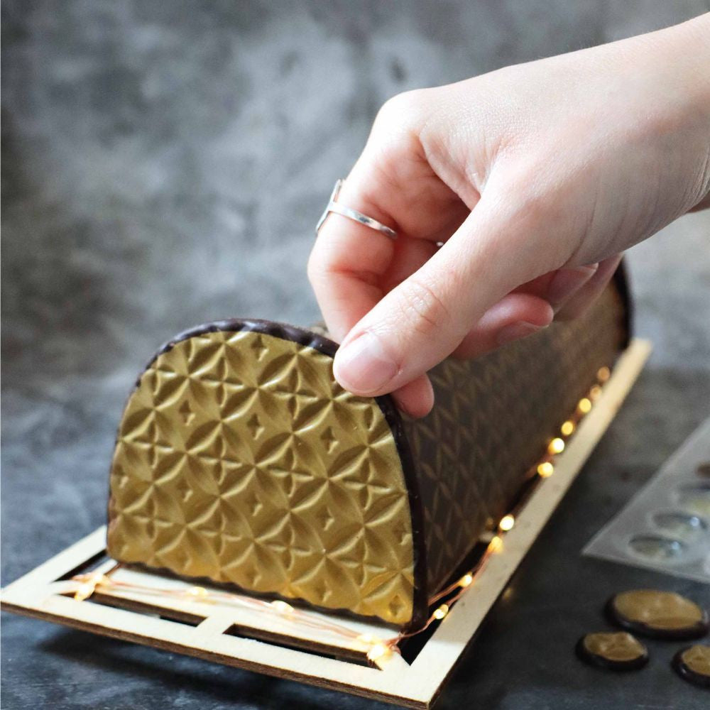 Moule embout de bûche Couture - Scrapcooking - Moule chocolat - - La Guilde Culinaire