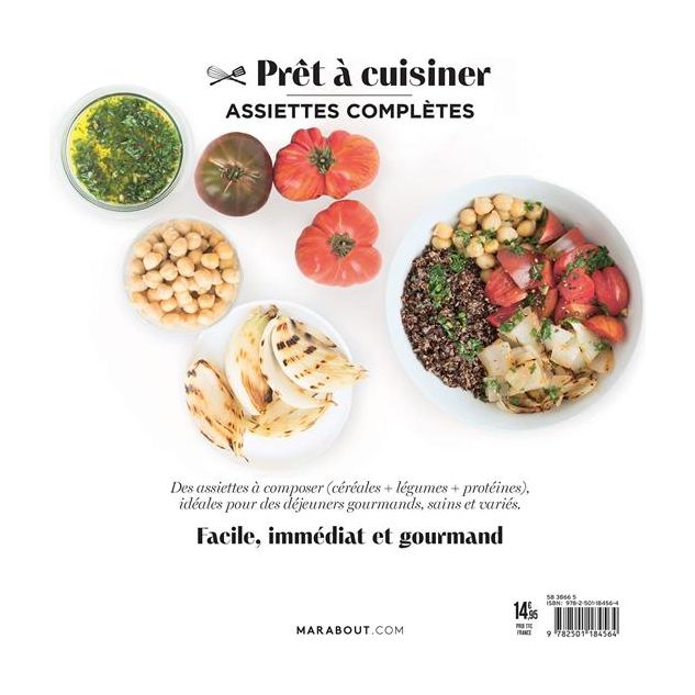 Assiettes complètes - Marabout - Livre de cuisine - - La Guilde Culinaire