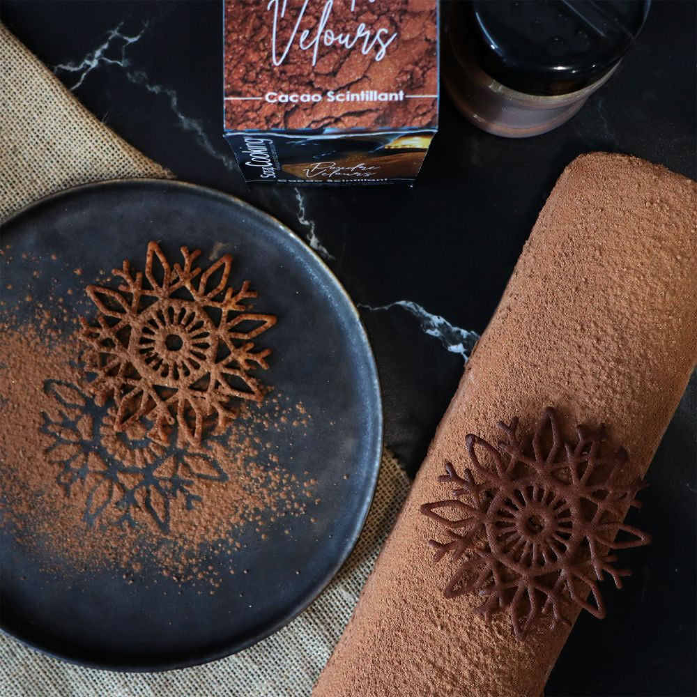 Poudre de velours cacao scintillante - Scrapcooking - Poudre de velours - - La Guilde Culinaire