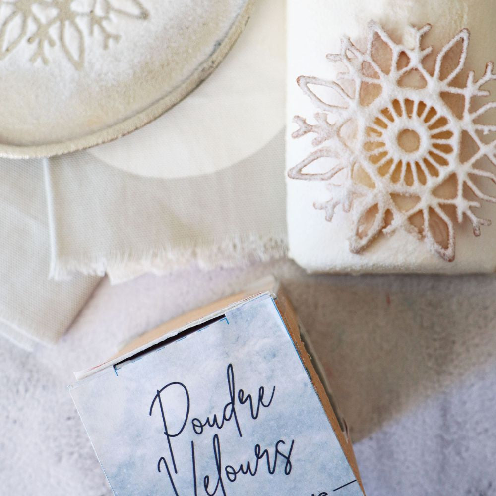 Poudre de velours neige étincelante - Scrapcooking - Poudre de velours - - La Guilde Culinaire