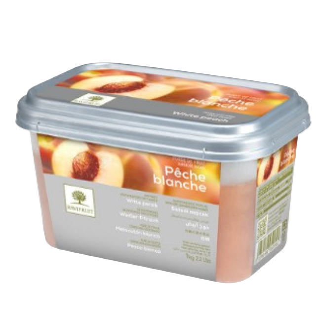 Purée de pêche blanche surgelée 1kg