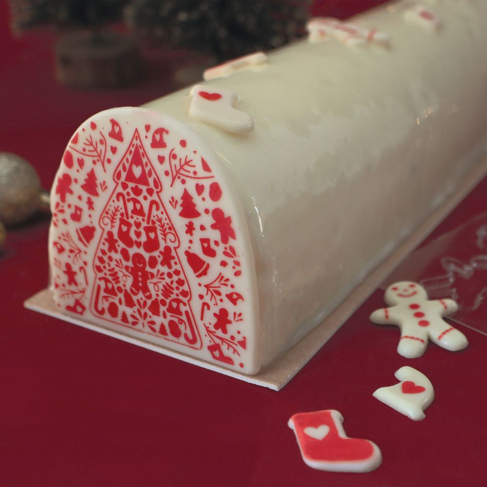 Moule bûche avec insert Réutilisable - Scrapcooking - Moule à bûche - - La Guilde Culinaire