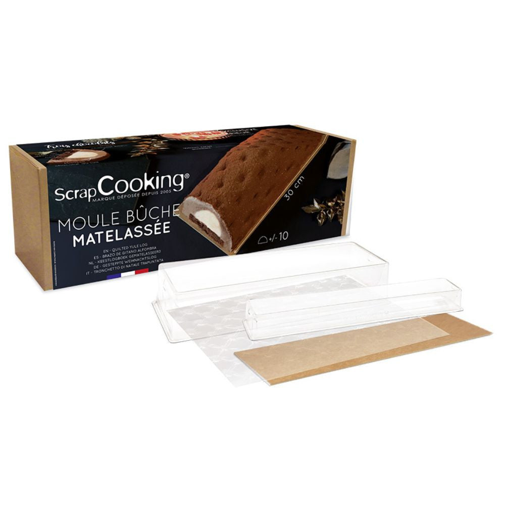 Kit moule semi rigide bûche matelassée + insert - Scrapcooking - Moule à bûche - - La Guilde Culinaire