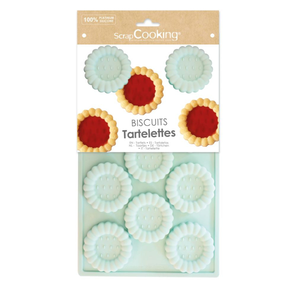 Moule silicone biscuit tartelette - Scrapcooking - Moule à gâteaux - - La Guilde Culinaire