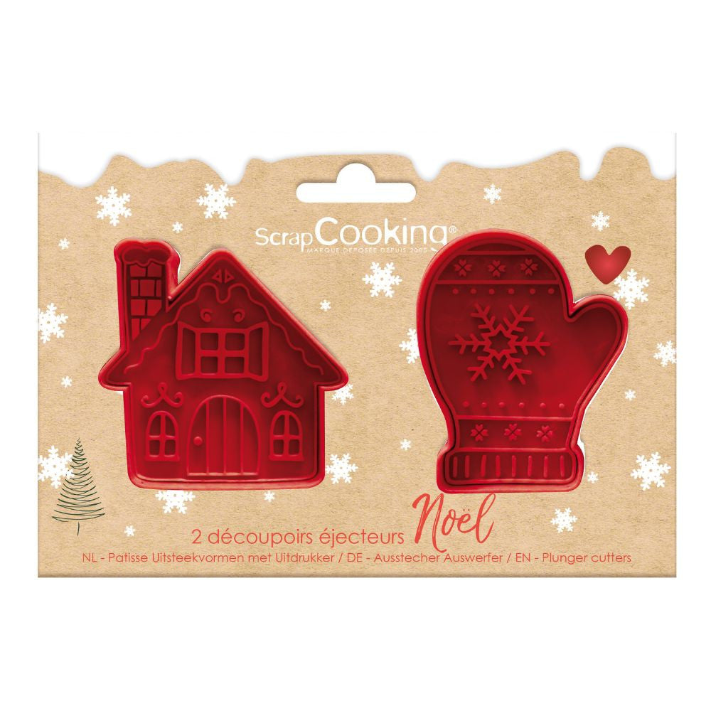 Emporte-pièces éjecteurs pour biscuits Christmas x2 - image 1
