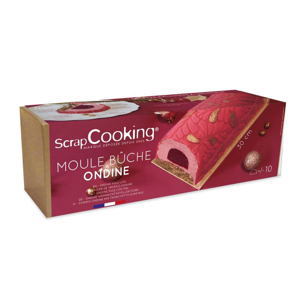 Coffret Bûche de Noël Ondine - Scrapcooking - Moule à bûche - - La Guilde Culinaire
