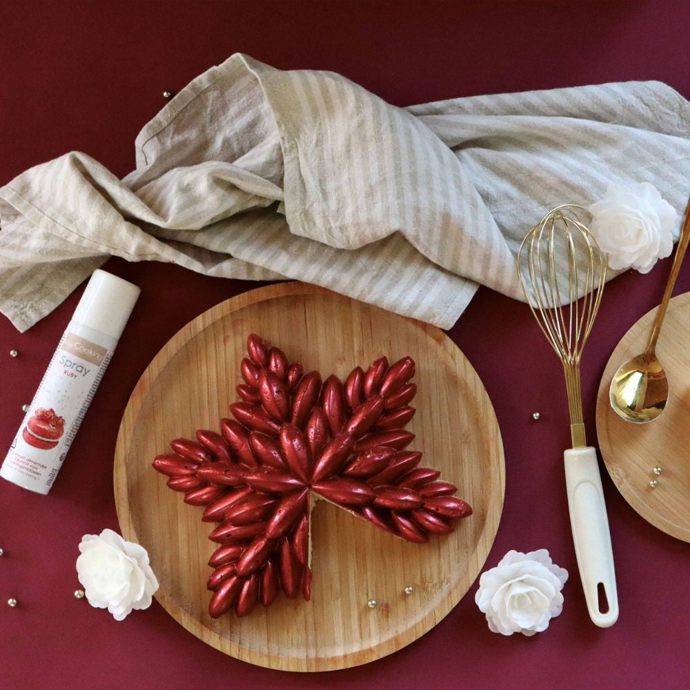 Spray colorant alimentaire métallisé rubis - Scrapcooking - Colorant alimentaire - - La Guilde Culinaire