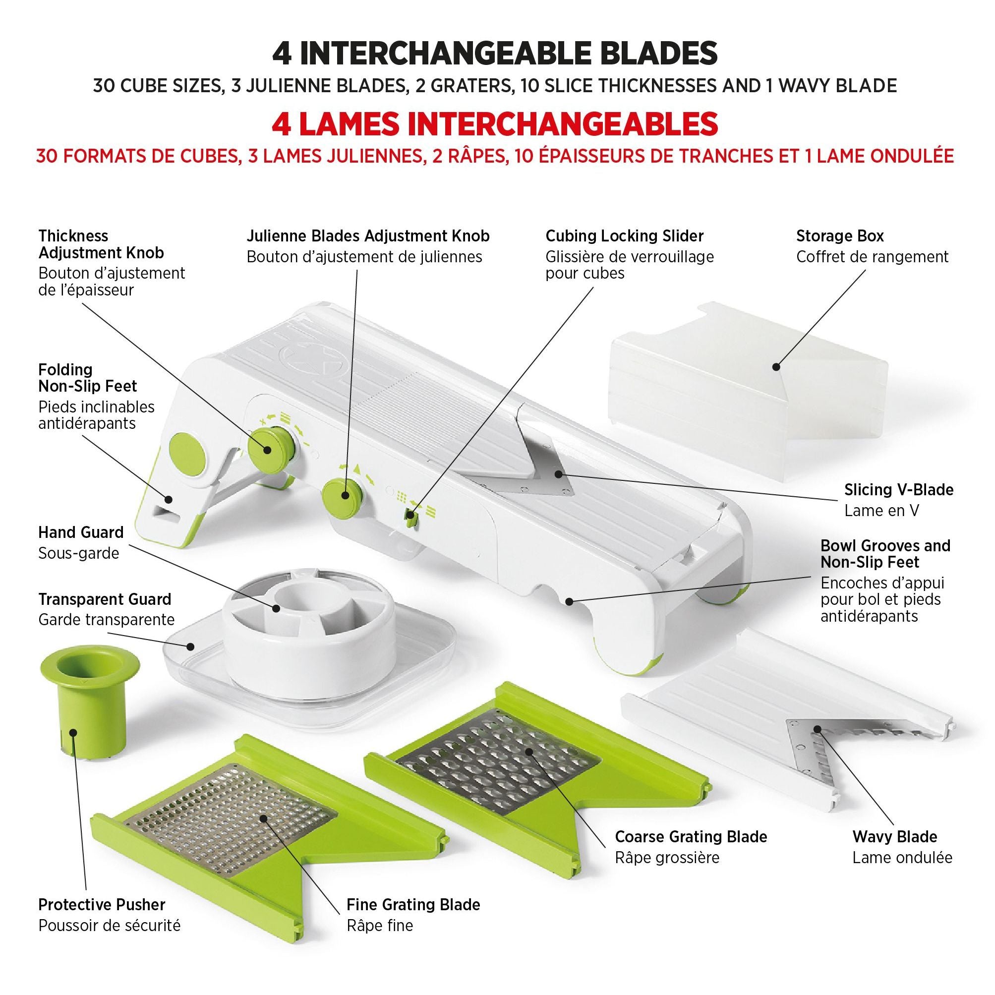Pro Mandoline à cubes - Starfrit - Mandoline - - La Guilde Culinaire