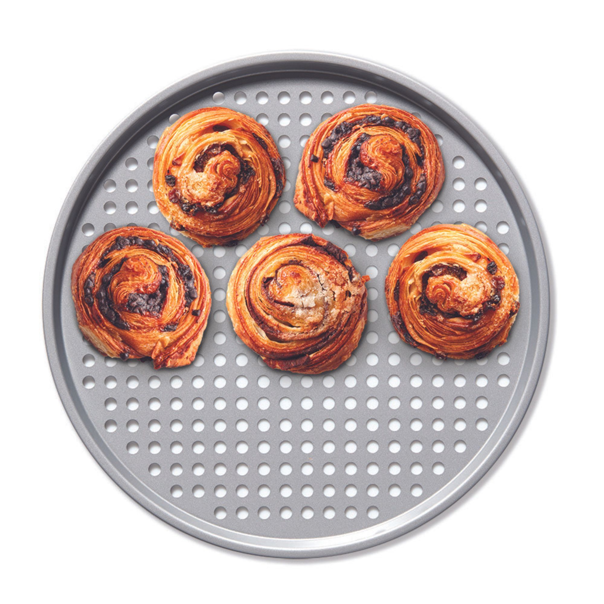 The ROCK WAVE plaque à pizza perforée antiadhésive de 37 cm (14.5") - The Rock - Plaque à pizza - - La Guilde Culinaire