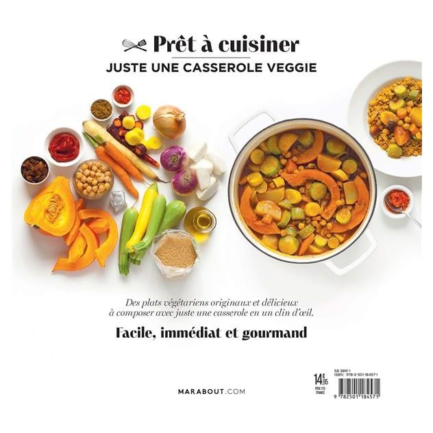 Juste une casserole veggie - Marabout - Livre de cuisine - - La Guilde Culinaire