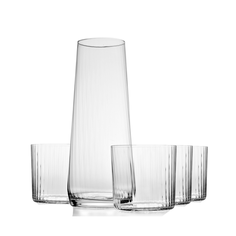 LUMI Ensemble de carafe et gobelets - Krosno - Pichet et carafe - - La Guilde Culinaire