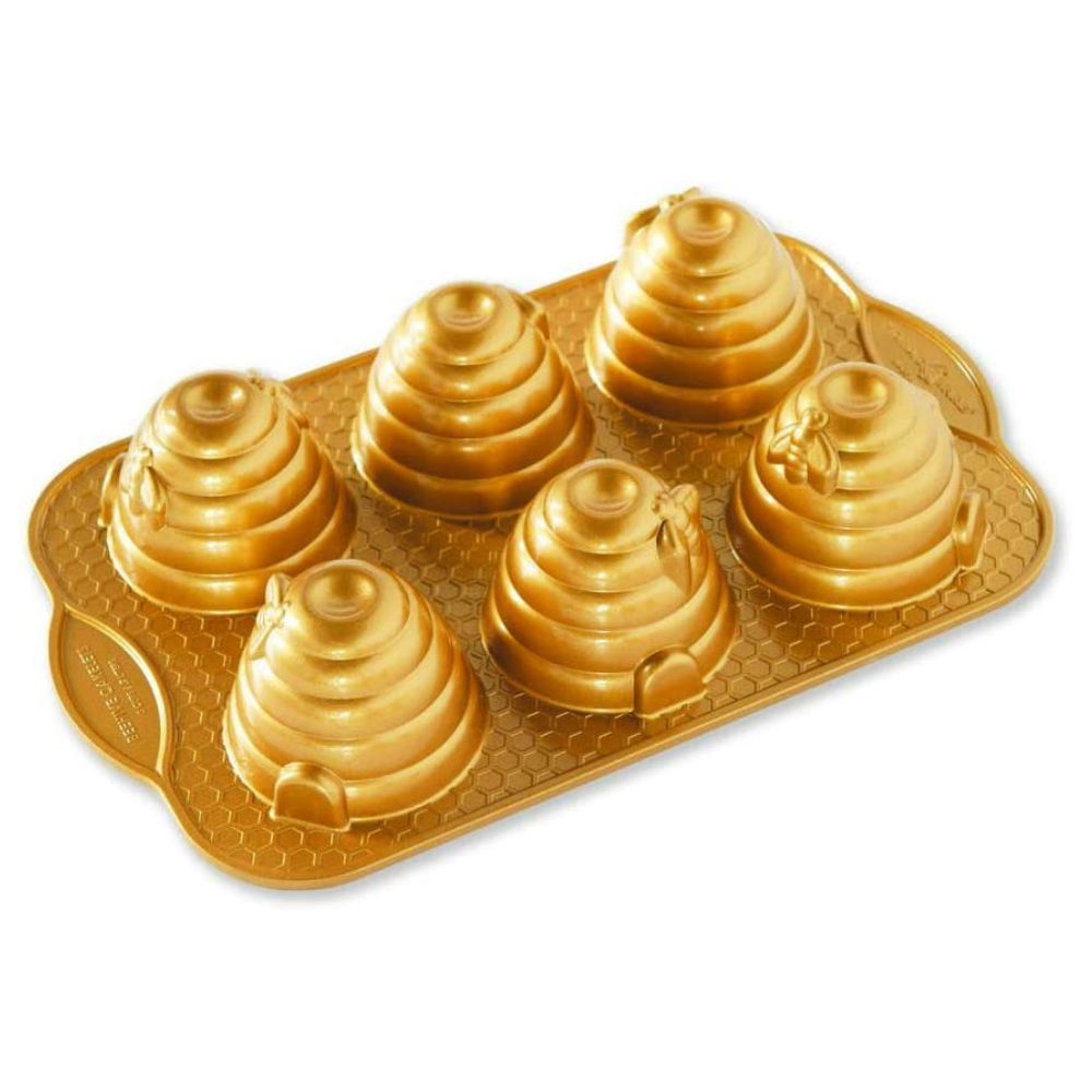 Moule à gâteau 6 mini ruches Gold ! - Nordic Ware - Moule à gâteaux - - La Guilde Culinaire