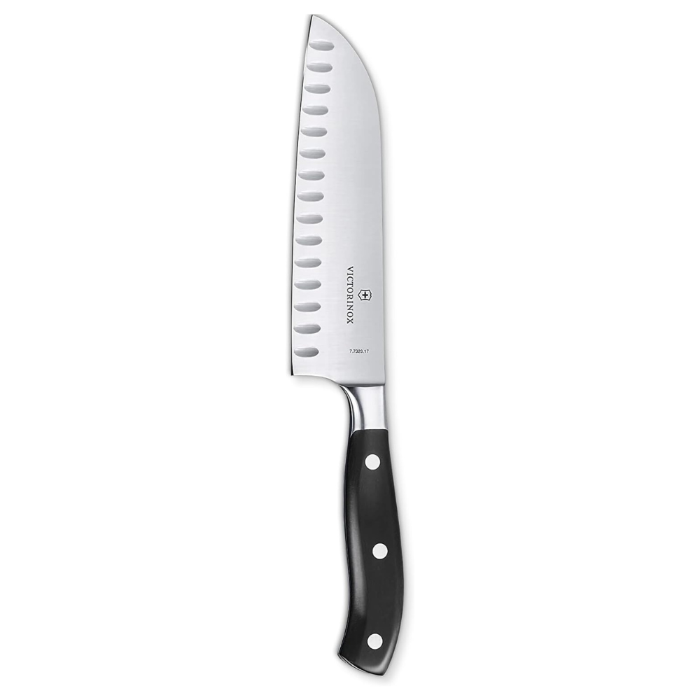 Grand Maître Couteau Santoku alvéolée 17cm-7'' - Victorinox - Couteau Japonais - - La Guilde Culinaire