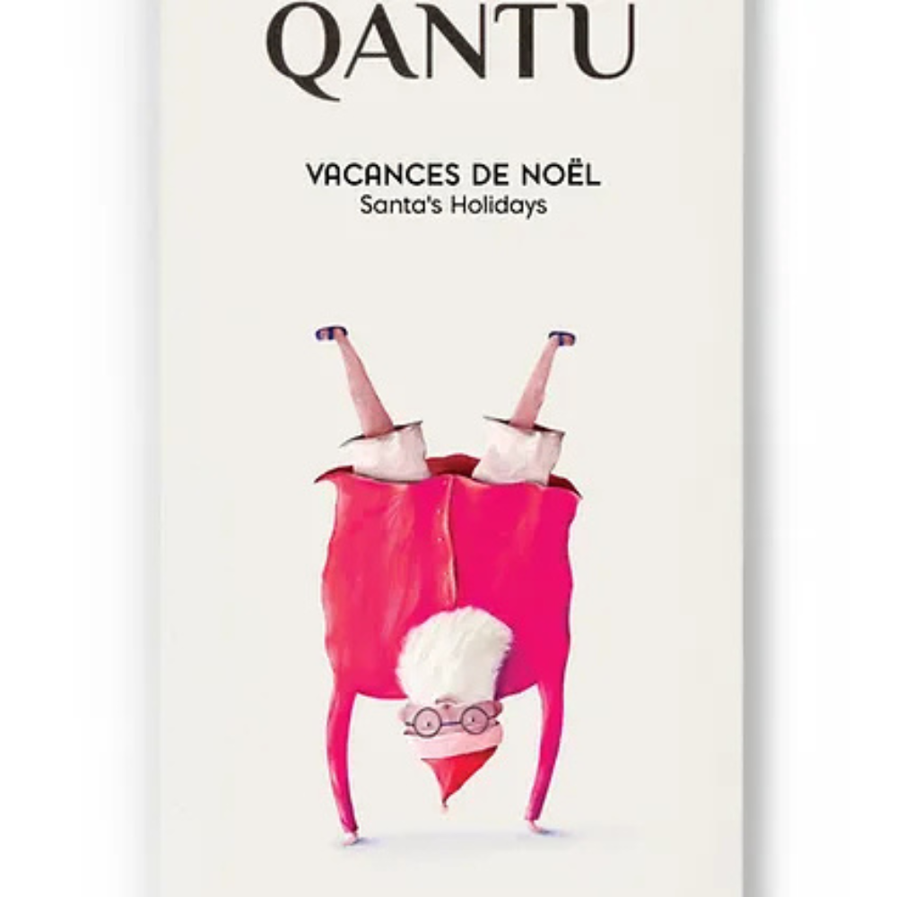 Vacances de Noël - Chocolat blanc à la banane 37% - QANTU - QANTU - Tablette de chocolat - - La Guilde Culinaire