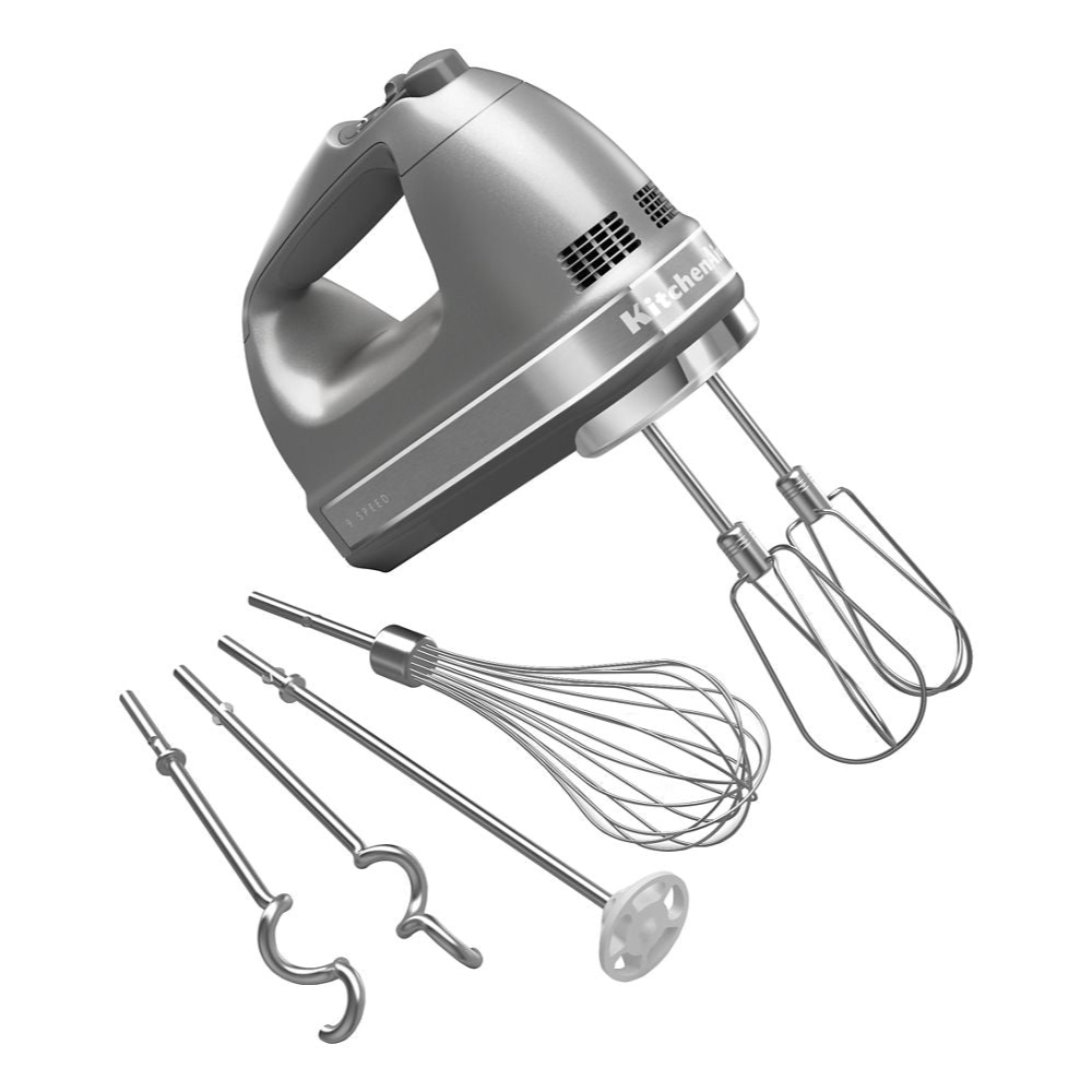 Batteur à main 9 vitesses Contour Argent - Kitchenaid - Batteur à main - KHM926CU - La Guilde Culinaire
